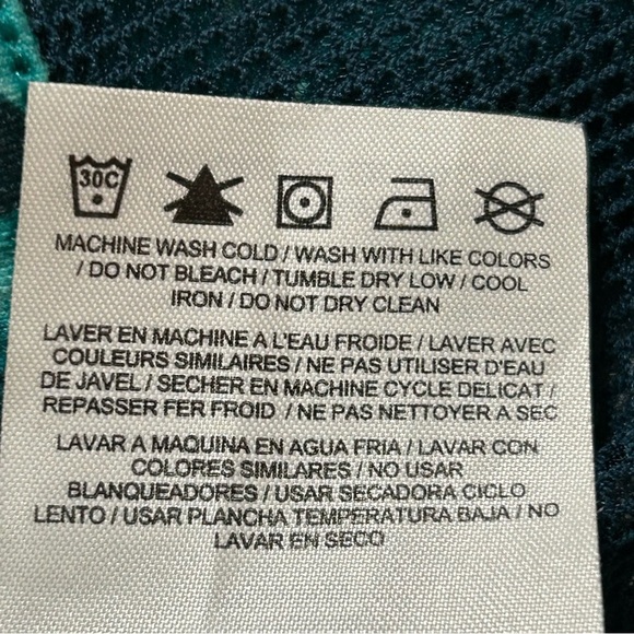 Nike Dry Fit Hurley Turquoise / Navy Spandex and Mesh Sports Bra Size XL - Picture 10 of 11